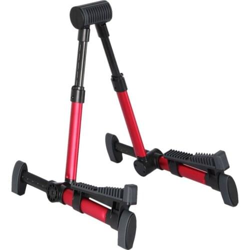 A-Frame Folding Instrument Stand for Guitar Bass Violin Ukulele Banjo Mandolin Aluminum Alloy Floor Stand Holder Folding