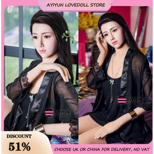 AYIYUN Realistic Solid Silicone Big Breast Sex Doll with Metal Skeleton Japanese Adult Love Doll for Sex Vagina Real Pussy Sexy
