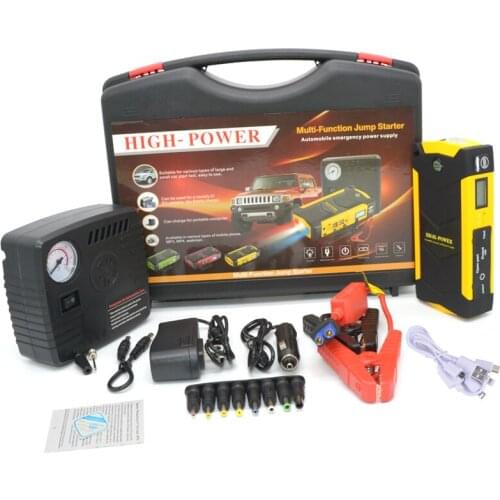 Battery Mobile Emergency Start Power Supply 12V Air Pump Spare Power Charging Treasure Fire Ignition Electric Artifact