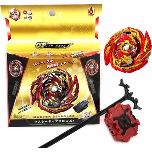 Beybleyd Burst GT Series B155 with Two-way Ruler Launcher Alloy Assemble Battle Lord Dragon Gyroscope Toys for Children