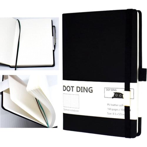 A5 Dotted Notebook bullet Diary journal ivory white 100 GSM paper Planner Notebooks Office school supplies sketchbook Stationery