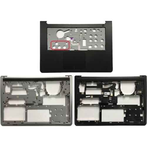 NEW laptop shell For Dell Inspiron 14 5000 5447 5445 5448 Palmrest Upper with Touchpad/90% new bottom case cover