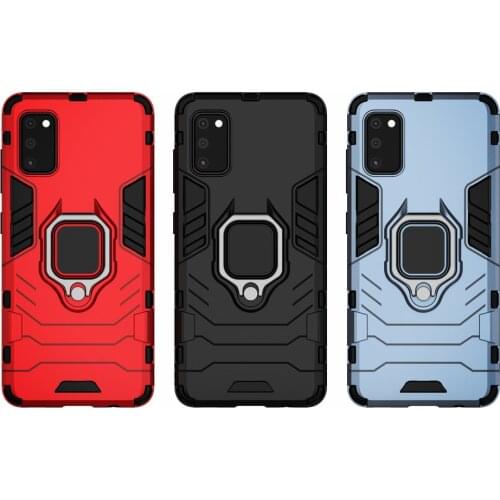 Phone Holder Finger Ring Case For Samsung Galaxy A41 Magnet Armor Cover on the For Samsung A41 GalaxyA41 A 41 A415 SM-A415 6.1"