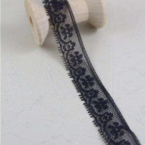 20 yards 10mm width black non-elastic non-stretch Lace trim DIY sewing/garment accessories