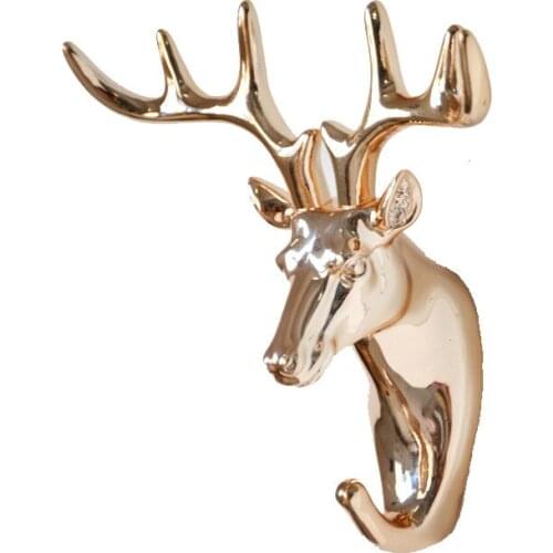 Europe Animal Shaped Hooks Deer Stags Rhino Horse Giraffe Elephant Head Wall Hanger Coat for Hat Hook Rack Holder Home Decor