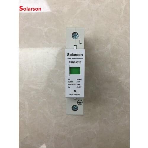 AC SPD 1P 20KA 40KA 60KA 385V House Lightning Surge Protector Protective Low-voltage Arrester Device OEM Factory