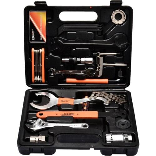 28pcs Bicycle Repair Tool Sets Kits Chain Crank Wheel Extractor Outdoor Cycling Pedal Remover Puller Tool MTB Bike Axle Remover