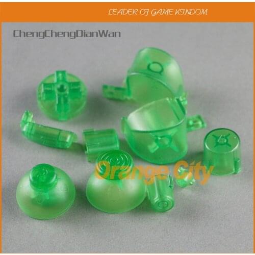 2sets Full set L R ABXY Z Keypads Buttons For GameCube Buttons Frame For NGC D Pads Power ON OFF Buttons & Joystick Stick Cap