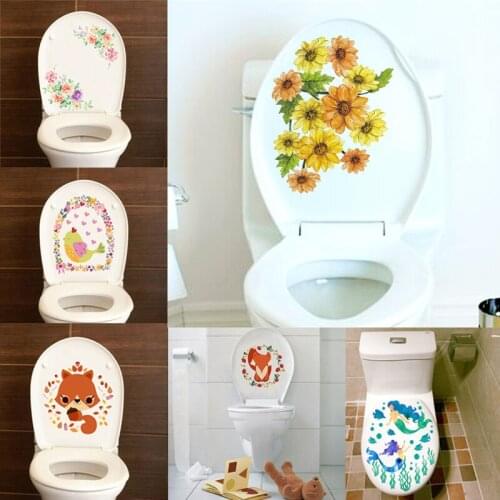 Flower Vine Toilet Refrigerator Cabinet Stickers Home Decoration Mural Art Bathroom Kitchen Room Decals