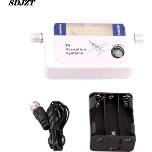 Displaying SCLS DVB-T Finder Digital Aerial Terrestrial TV Antenna Signal Strength Meter White