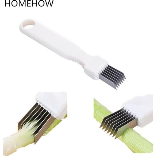 1pc vegetable tools pratical green Spring Onion Shredders kitchen tools stainless steel blade Vegetable Slicers, fruit cutter