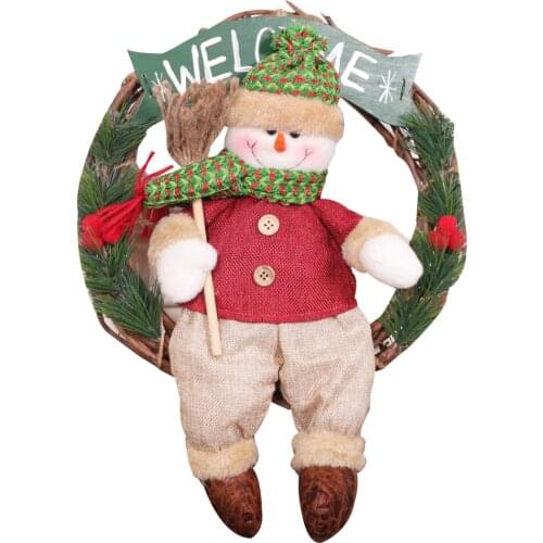 Merry Chirstmas Decor for Home Table Santa Claus Doll Christmas Hanging Ornaments Snowman Navidad Gift Happy New Year 2021