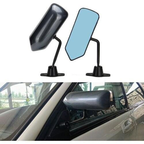For 92-96 Prelude F1 Style Manual Adjustable Carbon fiber look Painted Side View Mirror