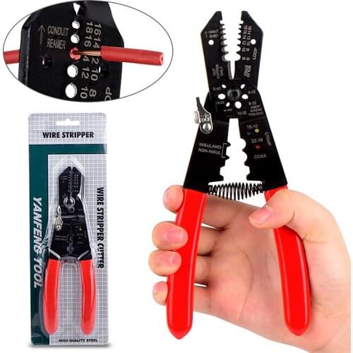 Automatic Wire Cutter Pliers Multi Functional Precision Cutting Stripper Cable Stripping Multipurpose Hardware Tools QHTITEC
