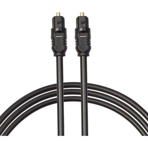 Top 1m Fiber Optic TOSLink Digital Audio Cable Male to Male Lightweight and Flexible Compatible With S/PDIF, ADATs, Dolby Digit