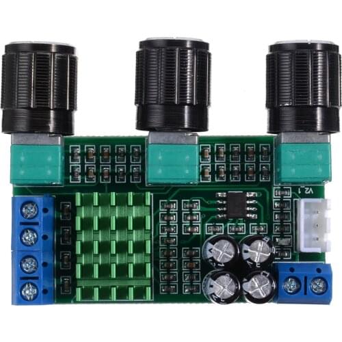 TPA3116D2 80W+80W Dual Channel Stereo Digital Amplifier Board 12V~24V Subwoofer Amplifier Speaker Module