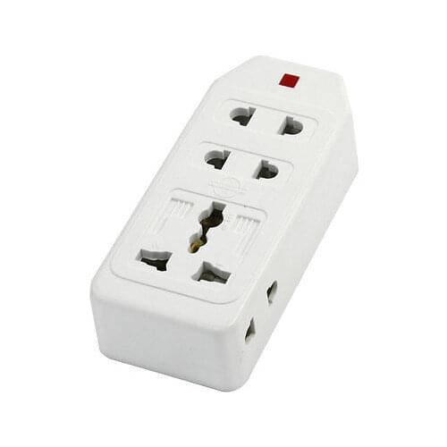 US UK EU Socket Rewirable Extension Outlet Power Strip 5 Way 2200W 10A 250VAC