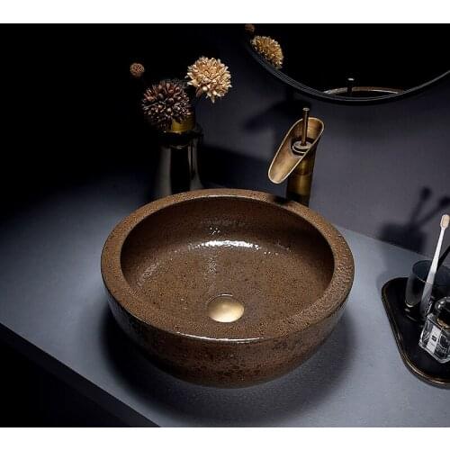 Simple sauce color table washbasin creative washbasin balcony bathroom washbasin home single basin basin
