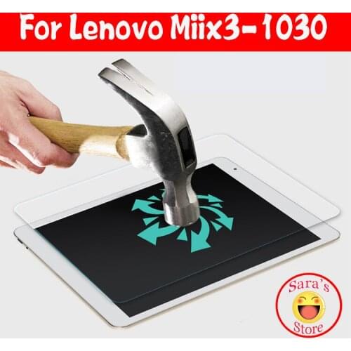 High Quality Tempered Glass Screen Protector Film For Lenovo Miix3-1030F Miix3 1030F Tablet PC Free Shipping With 4 Tools