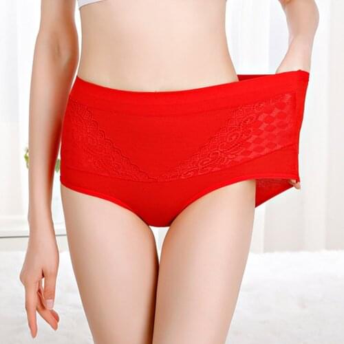 Plus Fat Size Ladies Underwear Women High Waist Cotton Mother Briefs Manufacturers Wholesale Drop Shipping wt53