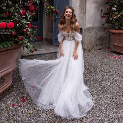 Thinyfull Princess Sweetheart Wedding Dresses Off The Shoulder A Line Floor Length Bridal Gown Lace Appliques Vestido De Novia
