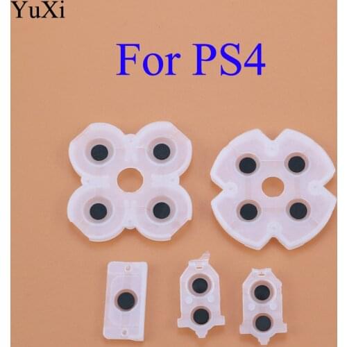 100 sets for PlayStation 4 PS4 Slim Controller Silicone Conductive Rubber Adhesive Button Pad Keypad for Dualshock 4 JDM-030