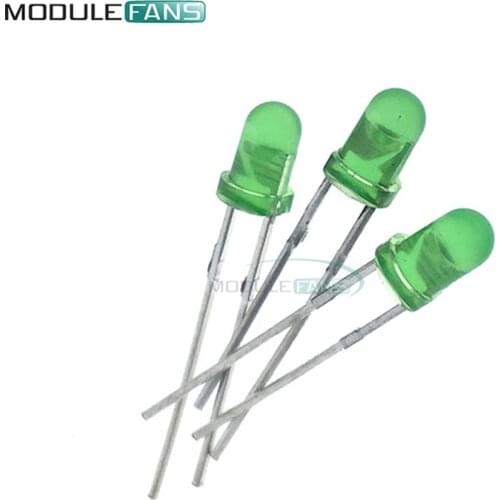 100Pcs LED 3MM GREEN COLOR GREEN LIGHT Super Bright 3mm LED Diode Light Assorted Kit