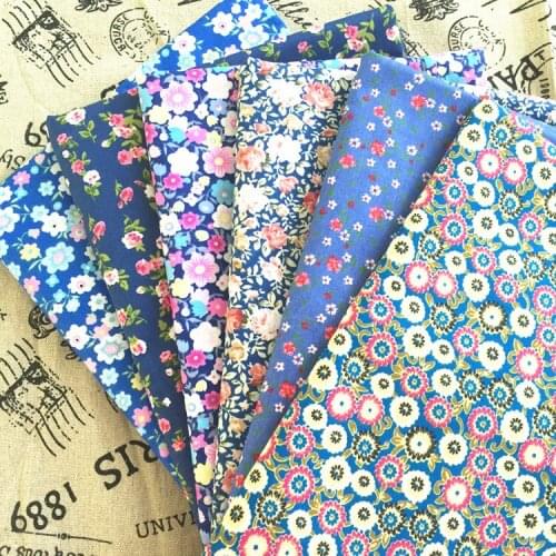 2016 On Sale 5pcs 40x50cm cartoon cotton fabric / splendid flowers / patchwork for sewing quilting textiles craft material cloth