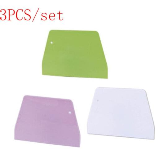 3PCS /set Plastic Dough Pizza Cutter Pastry Large Slicer Blade Cake Bread Pasty Scraper Blade Kitchen Tools