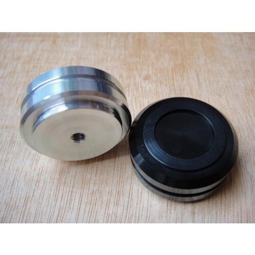 4pcs 30*13mm Full Aluminum Audio Speaker Feet With Stripe Shock Absorber Feet