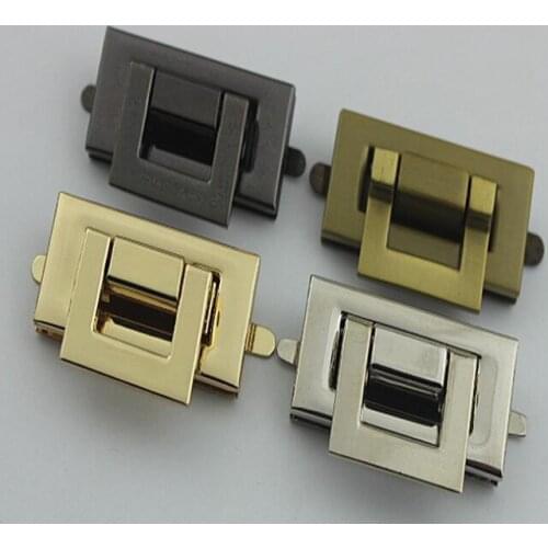 Bag accessoriesBox bag hardware parts gold die casting twist lock hardware accessories