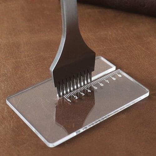 DIY Handmade Leathercraft Diamond Punch Auxiliary Tool Acrylic Punch Puller High Clear Punch Assist Pressing Mold Prevent