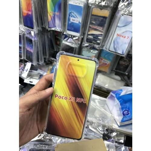 Shock Absorption Cases For Xiaomi Poco X3 NFC 3 X Fundas Coque Cover Xiaomi Poco X 3 NFC Reinforced Corners Cushion Clear Bumper