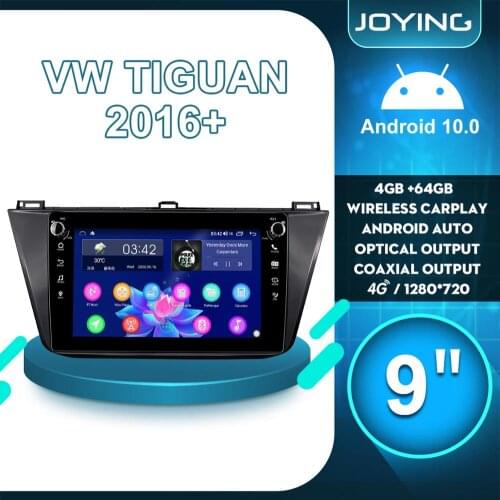 Android 10 Car Radio 1Din Stereo Head Unit GPS Navigation Multimedia Player Tape Recorder For Volkswagen VW Tiguan 2016 2019