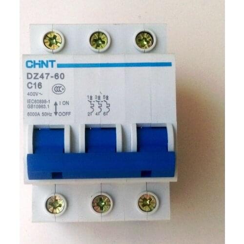 CHINT C45N Mini Circuit Breaker DZ47-60 3P C16A 400V MCB