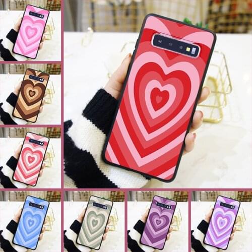 Back Cover For Samsung Galaxy S10E S10 Plus 5G Pink Heart Red Love Purple Phone Case Silicone For Samsung Galaxy Note 10 Pro