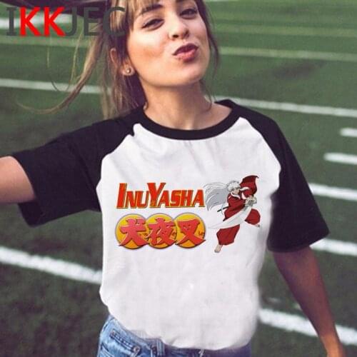 Harajuku Anime Inuyasha Sesshoumaru Cool T-shirt Men Fashion Summer Unisex Tops Short Sleeve Tees Hip Hop Cartoon T Shirt Male