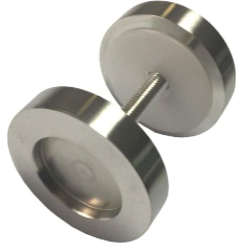 Round Brushed Stainless Steel Sliding Barn Door Handle Wood door handle two side handle pull door knob small