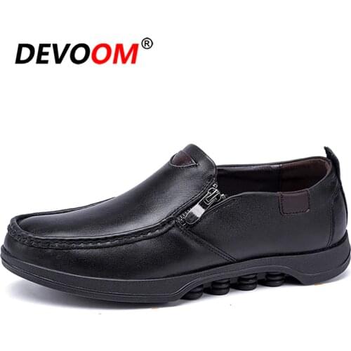 2020 Loafers Men Moccasin Sneakers Soft Slip on Causal Black Genuine Leather Men Shoes Male Footwear Comfort Shoes Big Size 48