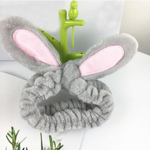 2021New Women Ladies Elastic Hairband Band Cartoon Rabbit Ear Cute Head Lovely Hair Band Kawaii Headwear for Girls