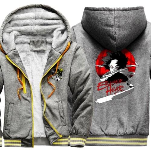 My Hero Academia New Arrival Mens Raglan Thicken Jackets Sweatshirts Harajuku Casual Tracksuits Zipper Retro sudadera hombre