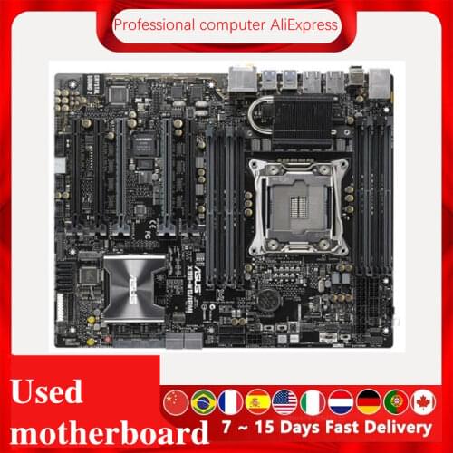For ASUS X99-WS/IPMI Original Used Desktop X99 X99M 2011 Socket LGA 2011 Core i7 LGA2011 V3 DDR3 Motherboard