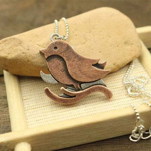 1pcs cute Robin bird lovey animals pendant stereoscopic necklace pendant girl jewelry