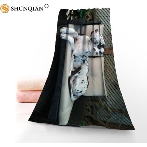 Customized Cute Dadan Dog 35x75cm Daily Exercise Fitness Fast Dry Face Microfiber Towel