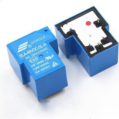 2pcs Relay sla-48vdc-sl-a (5-pin) one group conversion 30A 250VAC T90 48V