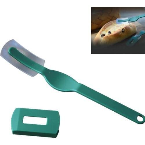 1PC Curved Carbon Steel Baking Cutter European Bread Baguette Soft European Package Cutter Kitchen Baking Pastry Tool