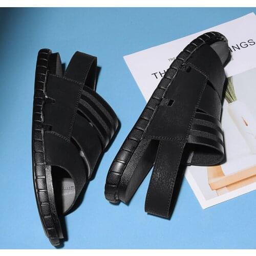 Sandalias Hombre De Cuero Sandles For Men Sandals Outdoor Mens Summer Shoes Beach Mens Leather Slip On