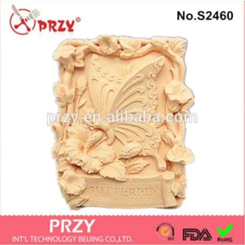 PRZY DIY Silicone Garden Butterfly Soap Mold Fondant Cake Mold 3d Lace Mold Aroma Stone Moulds Silicone Rubber Eco-friendly 001