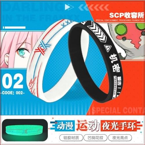 Anime Jojo Bizarre Adventure Darlings national team 02 SCP Foundation Archive Cosplay silicone bracelet