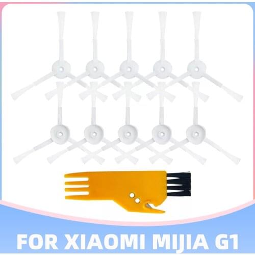 Replacement of Best Quality Side Brushes White Color for Xiaomi Mijia G1 Mi Robot Vacuum Cleaner Accessories + Cut Brush